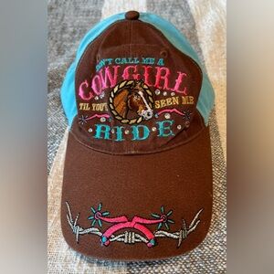 Blazin Roxx Youth Velcro “Don’t Call Me A Cowgirl”
Cap Hat